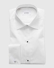 Eton White French Cuff Pique Tuxedo Evening Shirt Classic Fit 43 17