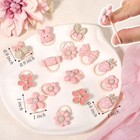 Ybeaty 20 Pcs Dog Hair Bows Light Pink Small Rubber Bands Cute Elastic Puppy