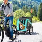 Aosom Dog Bike Trailer - 3 Entrances  Large Wheels  51 25  X 28 75  X 35 5