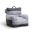  Dorm Bean Bag Chair With Drink Holder And Pocket  Two Tone Grey Dorm Two Tone