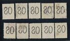 1913 Australia 4d Orange Roo 1st Wmk  Large Os Perfin Sg O6  10 Used Stamps