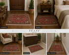 Natural Wool Old Orintal Rugs  Hand Woven knotted Size Approximately 2 2  X 3 2 
