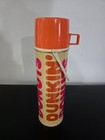Vintage 1980s Metal Dunkin Donuts Tall Thermos Excellent Condition