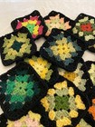 50 5 Inch Granny Squares Lot B Crochet Blanket Scarf Pillows Bags   More