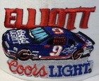 Bill Elliott Nascar Vintage Elliott Coors Light 9 White Snapback Trucker Hat Cap