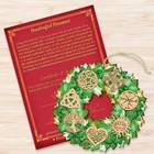 Irish Celtic Wreath St Patricks Day Ornament Debrekht Made Usa Birch Wood Spring