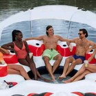 Tobin Sports 7 People Seas The Day Inflatable Island With Sunshade   2 Coolers