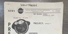 Original Vintage 1968 Nasa Apollo 7 Press Kit 1st Crewed Mission Named Reporter