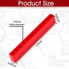 Kigley 20 Pcs 12 Holes Hex Shank Bit Holder Screwdriver Head Drill Red