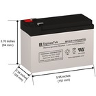 Ups Battery For Apc Es Back-ups Be550g-cn - 12v 9ah F2 t2 Sla Agm By Sigmastek