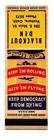 Blackout Den Matchbook Matchcover - Wwii - Patriotic - Ventura  California