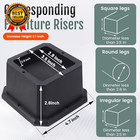 Furniture Risers 2 Inch Bed Risers Heavy Duty Adjustable