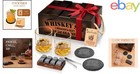 Whiskey Lover s Gift Set With Granite Rocks  Old Fashioned Glasses   Tray