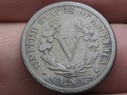 1884 Liberty Head V Nickel 5 Cent Piece- Dark  Vg fine Details