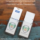 2 Pack - 3 Card Id Badge Holder Hard Plastic - Vertical Top Load - Specialist Id