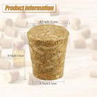 Jetec 350 Pieces Small Cork Stoppers Mini Tapered Cork Plugs Glass Bottles Tops