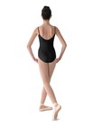 Mirella Womens Mirella Women s Microlux Princess Seam V-front Camisole Leotard