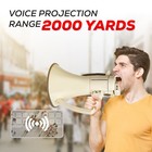 5core Megaphone 100w Bullhorn Loud Speaker Cheer Bull Horn 2000 Yards W Siren