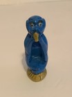 Vintage Chinese Good Luck Figurine Hand-painted Soapstone Blue Monkey 2 5  Tall