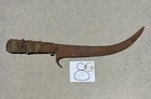 Antique Hand Made Native American Navajo Knife Iron Blade Primitive