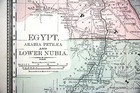Egypt Arabia - Rare Old Original 1887 Rand Mcnally Antique World Atlas Map