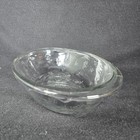 Vintage Anchor Hocking Clear Pressed Glass Oval Dish  savannah  Pattern