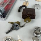 Estate Lot 9 Vintage Padlock   Keys Safegard Yale Master Lock Franklin Ace Guard