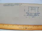 Baltimore   Ohio Railroad Orig Blueprint Data Diagram Electric Locomotive Ce-1