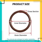 Vitons Rubber O-ring 3 5-51mm Od 1 2mm Width Fkm Seal Rings Sealing Gasket Brown