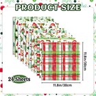 24 Sheets Christmas Scrapbook Paper 12      12   Double-sided Xmas Watercolor Pat