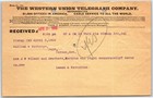 Scarce Vintage 1902 Western Union Telegraph  return Our Collection Number    