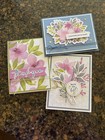 Stampin  Up   new  Garden Of Thanks Kit Retired 9 Cards Stamp Set And Ink