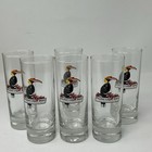 Set Of 6 Phuket Lager Beer Glasses 220ml Tall Shot Glass San Marino New