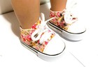 18 Inch Doll Floral Tennis Shoes Fits American Girl Doll