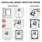 Football Jersey Display Frame Case Pro Uv Box Lockable With Uv Protection Hanger