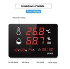 For Industrial Indoor Digital Led Thermometer Digital Hygrometer Wall Clock