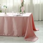 6 Pcs 90x156  Satin Rectangular Tablecloths Wedding Catering Dining Decorations