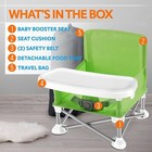 Serenelife Portable Baby  Toddler Seat Booster High Chair - Green Slbs66g