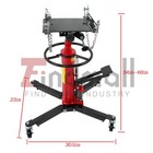Hydraulic Transmission Jack 2-stage 1322-1660lbs Capacity 360   Swivel Wheel