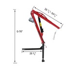 500lb Pickup Truck Hydraulic Hoist Crane 36 2 -56 7  Boom Range 2  Trailer Hitch