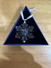 Swarovski Annual Edition Ornament 2014 Crystal Clear Snowflake Hanging  Box