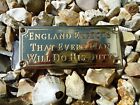 Admiral Lord Nelson Victory Ship Brass Sign England Expects   Pub Bar Royal Navy