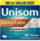 Unisom Sleep Tabs Tablets  80-count Nighttime Sleep-aid Exp 2026
