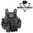 Urban Assault Ghost Camo Tactical Vest Plate Carrier W  Level Iii Armor Plates