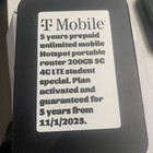 T-mobile 5g Hotspot Activated Prepaid 5 Years 200gb Per Year Portable Wi-fi 