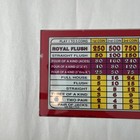 Video Poker Gaming Slot Machine Glass Insert Plaza Hotel Las Vegas