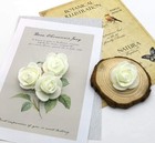 100 Pcs Artificial Flowers 3cm Mini Fake Roses Diy Wedding Bouquets Ivory