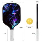 Xspak Pickleball Paddles Set  Usapa Rackets Of 2 Feature A Graphite Craft
