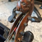 Violin Antique 1800s Lionhead Carved 4 4 Violin Vintage Musical Instrument 19thc