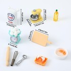 15pcs Miniature Dollhouse Kitchen  1 12 Scale Mini Stuff With Stand Mixer  Ki   